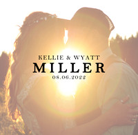Kellie + Wyatt Album Proof
